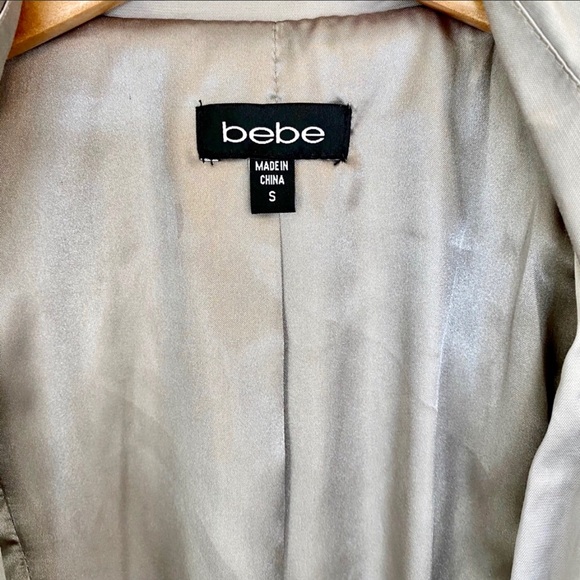 bebe Ruffled Trench Coat - Picture 7 of 7